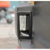 For - Ford Bronco Sport Carbon Fiber Rear License Plate Lamp Cover Trim