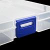 Waterproof Clear ABS Storage Case 3 Sections Fishing Tackle Organiser With Lid For Lures Beads Hardware Accessories