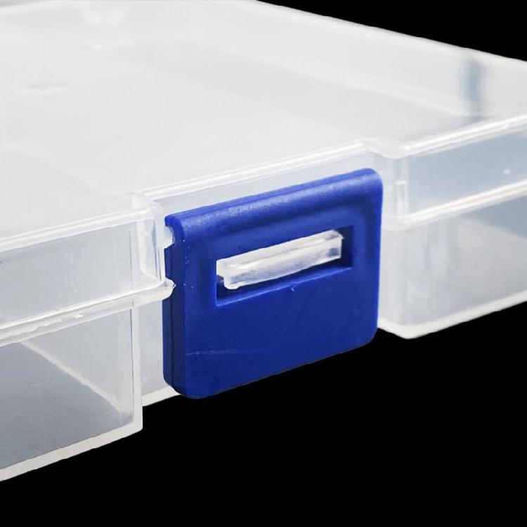 Waterproof Clear ABS Storage Case 3 Sections Fishing Tackle Organiser With Lid For Lures Beads Hardware Accessories