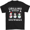 Christmas Chillones with My Snowmies Men's 100% Cotton T Shirt