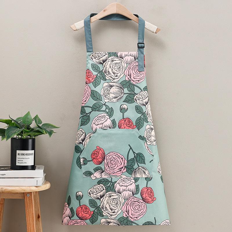 Adjustable Waterproof Oil-Proof Apron: Durable, Stain-Resistant, Thickened Film for Home Kitchen