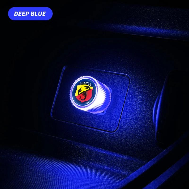 Car Mini USB LED Atmosphere Lights Decorative Lamp Car Ambient Light Neon For Fiat Abarth 595 Abarth 500 Abarth 124 Spider Svkjb33