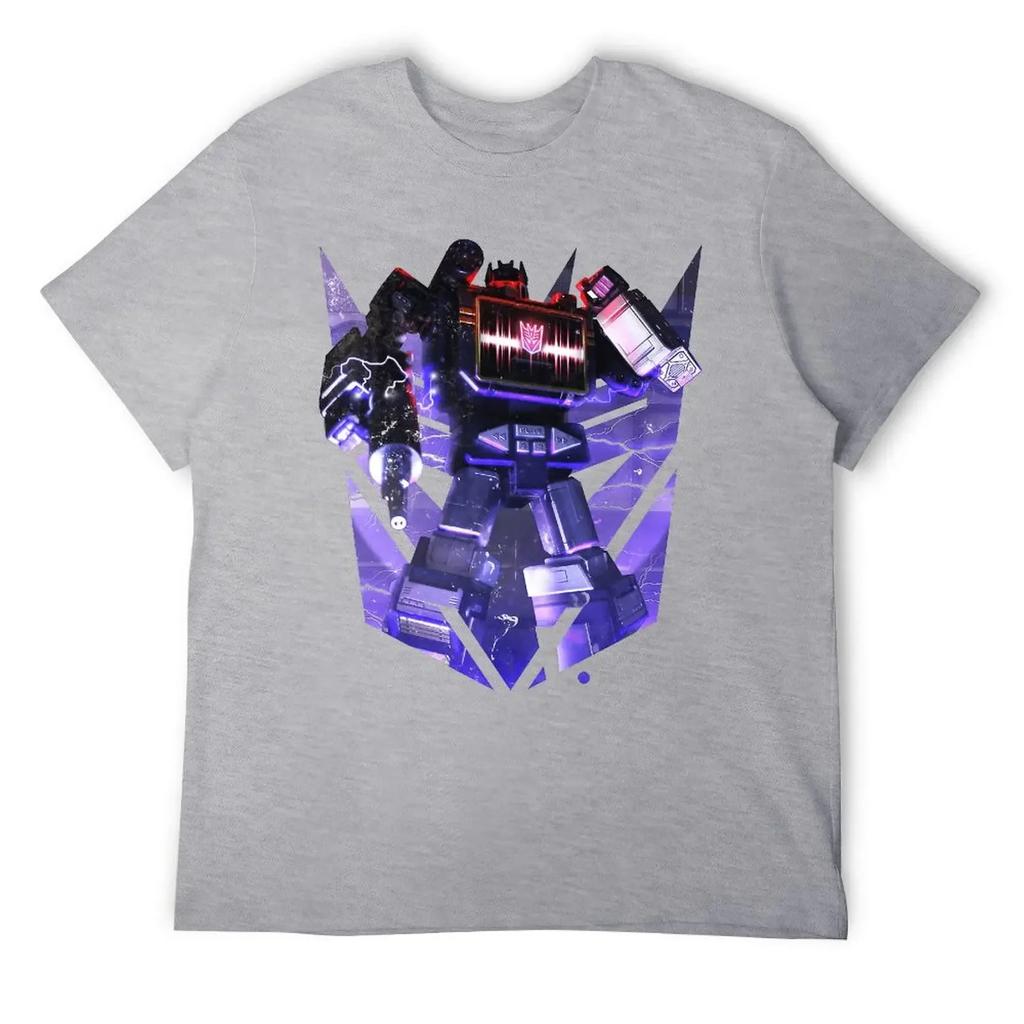Czarny Decepticon Soundwave Wordtee Vintage 13 T-shirt Move Tees Casual Graficzny Śmieszny Nowość Dom Eur Okrągły Dekolt Transformer