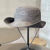 Summer Brimmed Wide Fishermans Hat With Letter Print And Mesh Breathable Design
