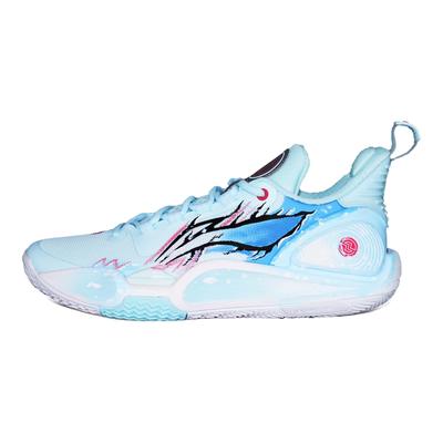 Li Ning Speed 9 Ice Ink Chronicles Dämpfung Rutschfest Abriebfest Niedrig geschnittene Basketballschuhe Unisex ABPT001-6(Team1474-)