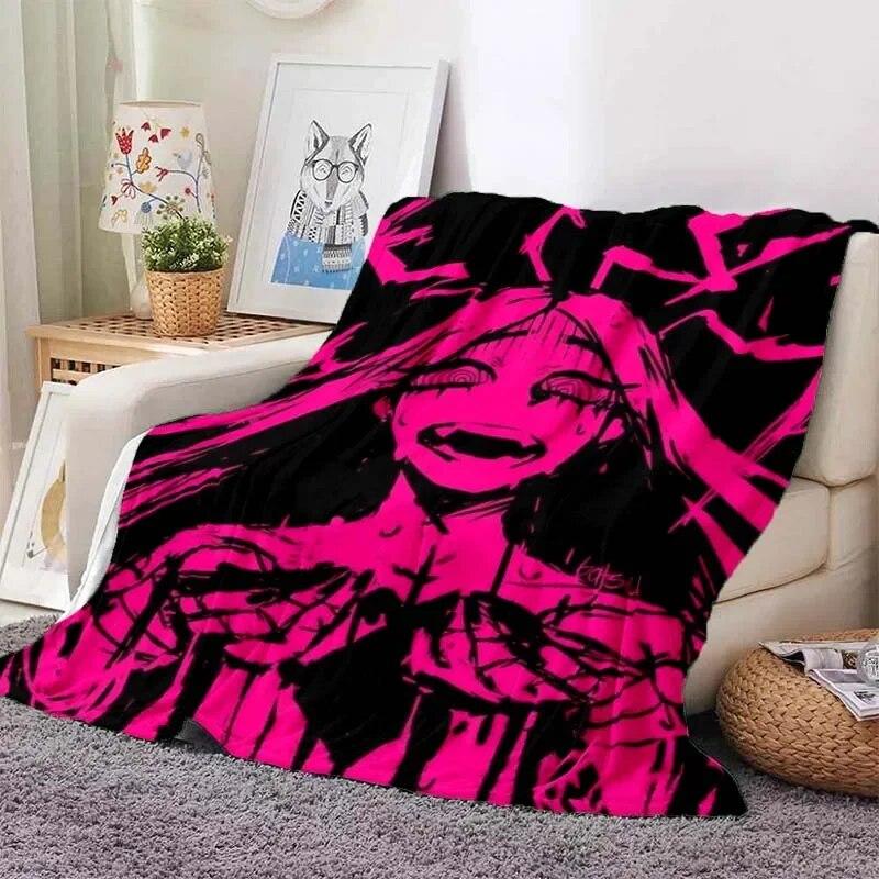 Junji Ito Tomie Kawakami Ghost Soft Plush Blanket,Flannel Blanket Throw Blanket for Living Room Bedroom Bed Sofa Picnic Cover 3D