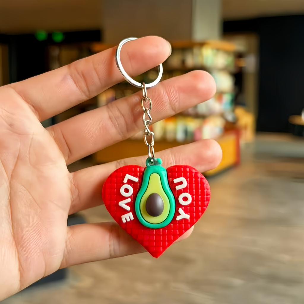 Cute Love Simulation Fruit Doll Keychain Couple Bag Pendant Street Stall Small Gift
