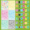 6 PCS/set Rainbow Number Letter Stickers Children's Early Education Educational Toys DIY Puzzle Decorative Stickers Game