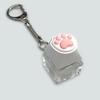 Glowing LED Cat Paw Soft Keycap Keyring Fidget Charm