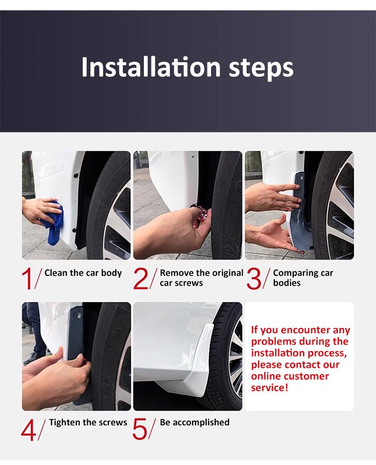 Baking Paint Car Mudguard For Honda CR-V RS 2023 2024 2025 CRV Anti-splash Mudflaps Fender Mud Flap Guard Auto Tools Accessories