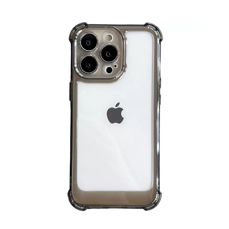 Acrylic Airbag Corner Shell with 12 Spaces for iPhone 14 Pro/15 Plus Anti-Fall Case