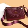 Small Square Bag Crossbody Bag Single-shoulder Fashionable Embossed Bag Large-capacity Three-layer Underarm Bag