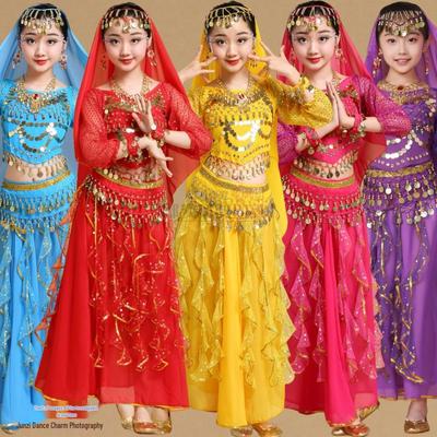 Yeşim Tavşan Ruhu Kostümü - Kadın Şeytan Hint Dansı Çocuk Gösteri Kıyafeti