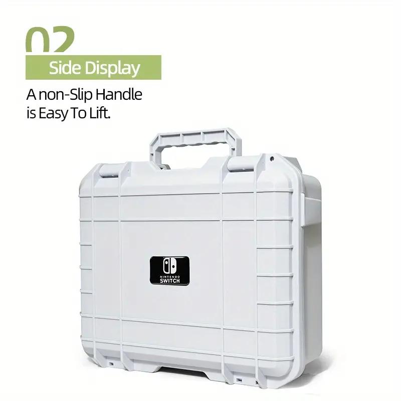 For NS Explosion-Proof Suitcase Hard EVA Storage Bag For Nintendo Switch OLED Console Waterproof Box Shoulder Bag