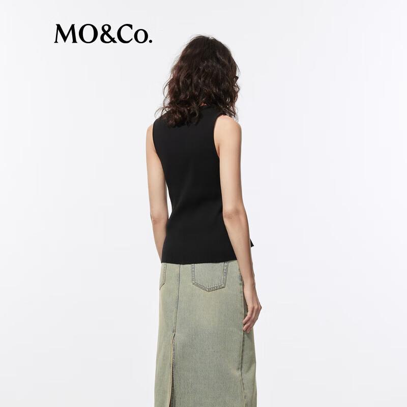 MO&Co. Women's V-Neck Knitted Vest