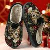 Men's and Women's Cute Cartoon Cotton Home Slippers - Warm and Printed Design