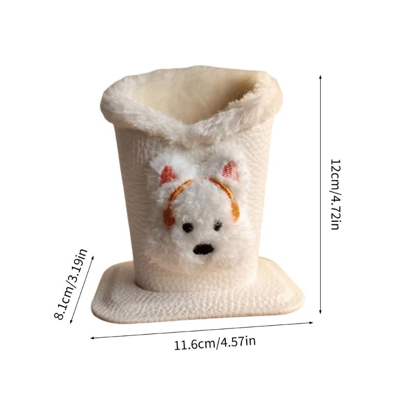 Soft Plush Materials Cartoon Design Glasses Holder For Desk Organization Eyeglasses Stand Desktop Decoration