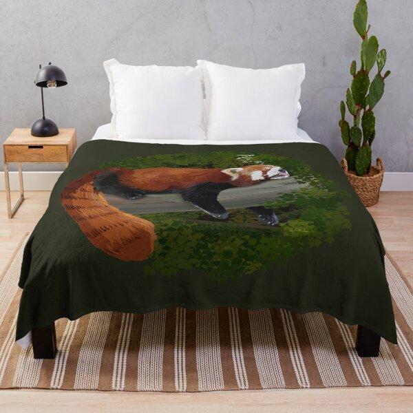 Cute raccoon blanket flannel blanket bedroom thermal blanket portable travel blanket