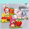 Strawberry Bear Building Block Pen Holder Abs Plastic Toy For 3c Configuration 14+