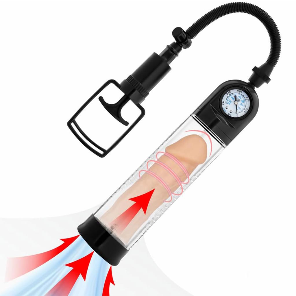 Penispumpe, manuelle Vakuum-Penisvergrößerung, Penisverlängerungspumpen, Sexspielzeug, Pumpen und Vergrößerer, Penistrainer, Sexspielzeug für erwachsene Männer