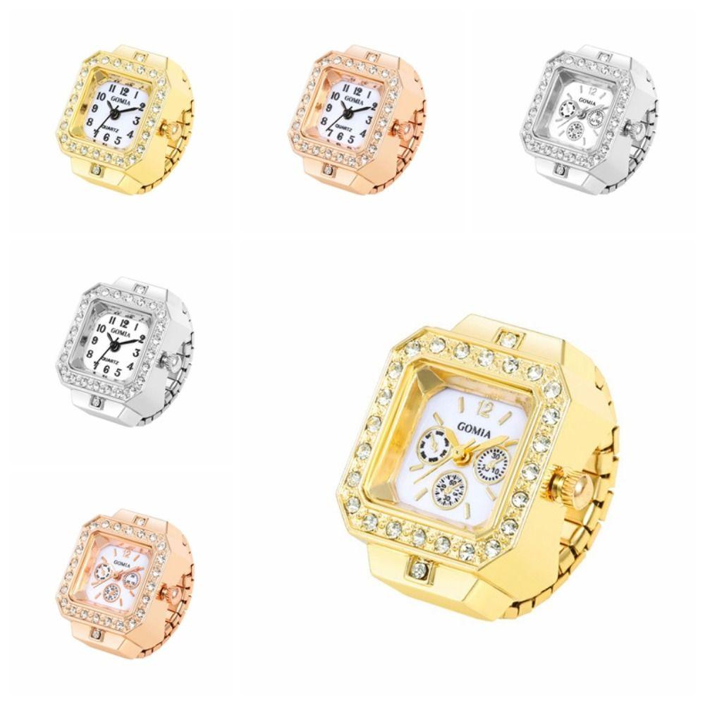 Elastic Ring Watch Alloy Elastic Rings Creative Finger Rings  Jewelry