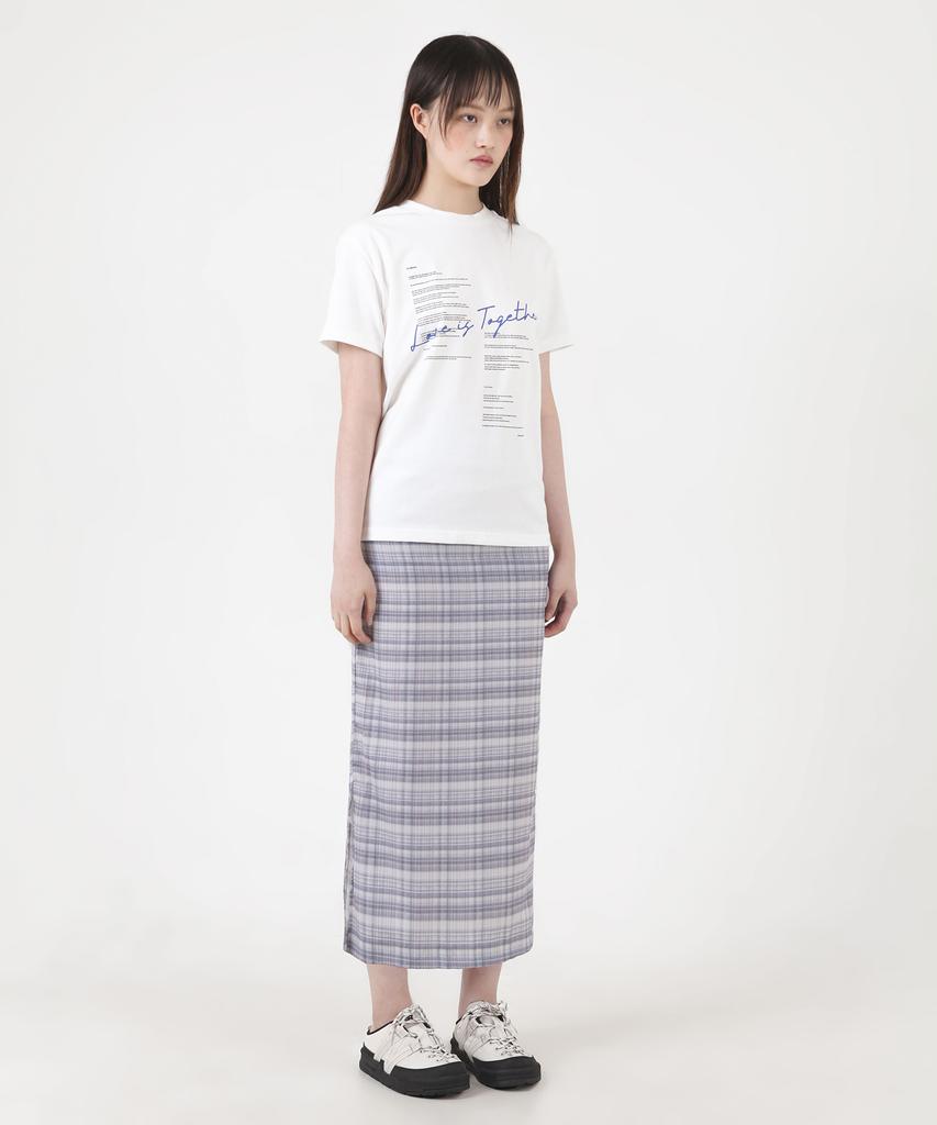 Catharsis Check Pattern Long Skirt Black One Size