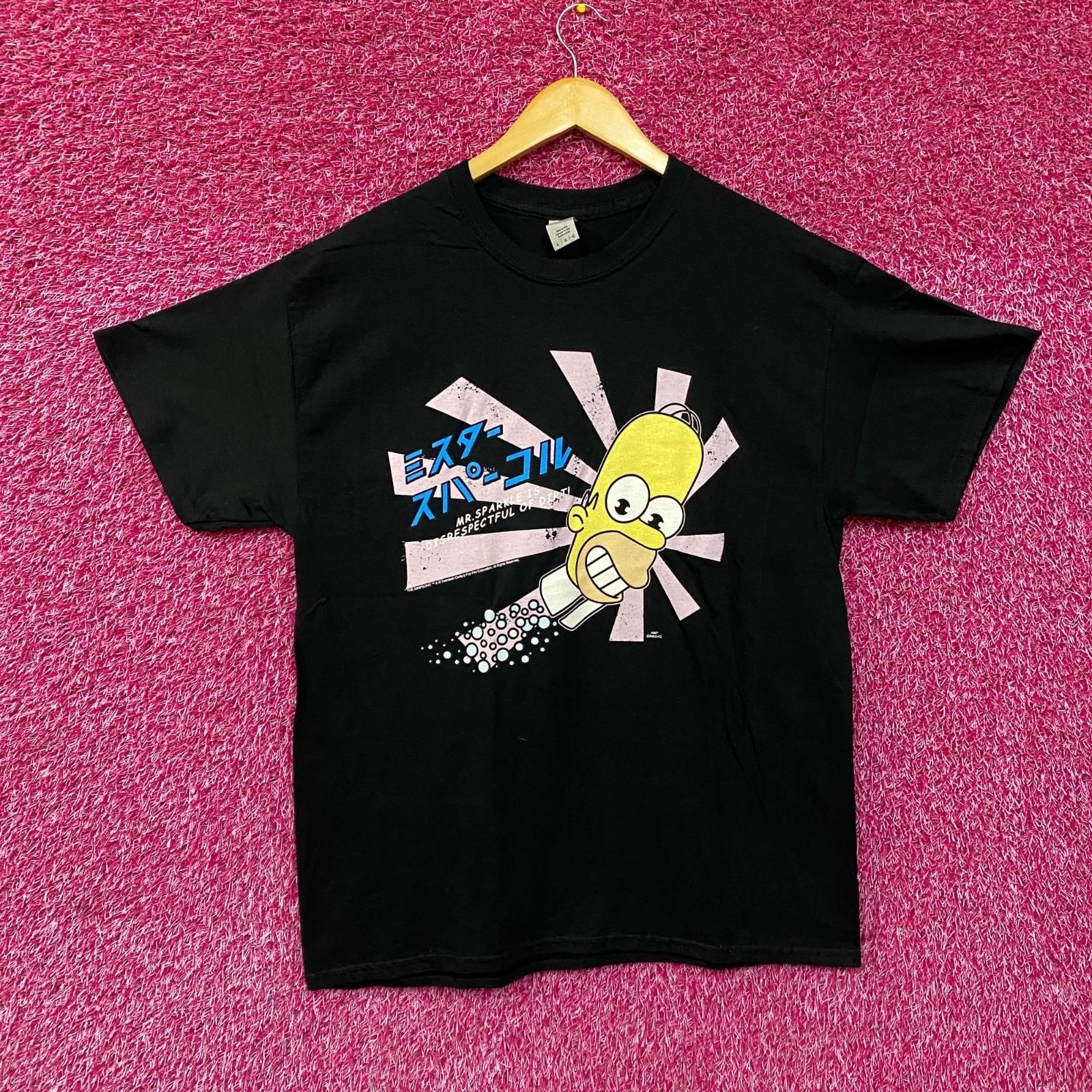 

Homers Japanese Promo Mr Sparkles The Simpsons Cartoon Tee Large M