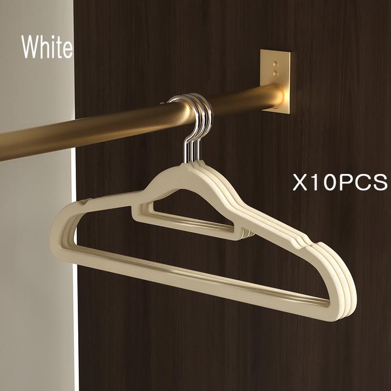 

Вешалки 10 шт. в упаковке нескользящие непромокаемые флокированные вешалки для экономии места в шкафу в общежитии