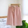 New Double-layer Cotton Gauze Wide Leg Pants for Boys Summer Thin Straight Leg Pants Mosquito Proof