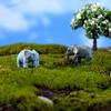 Mini Simulation Elephant Ornament DIY Micro Landscape Accessory Home Decor Ornament 5PC