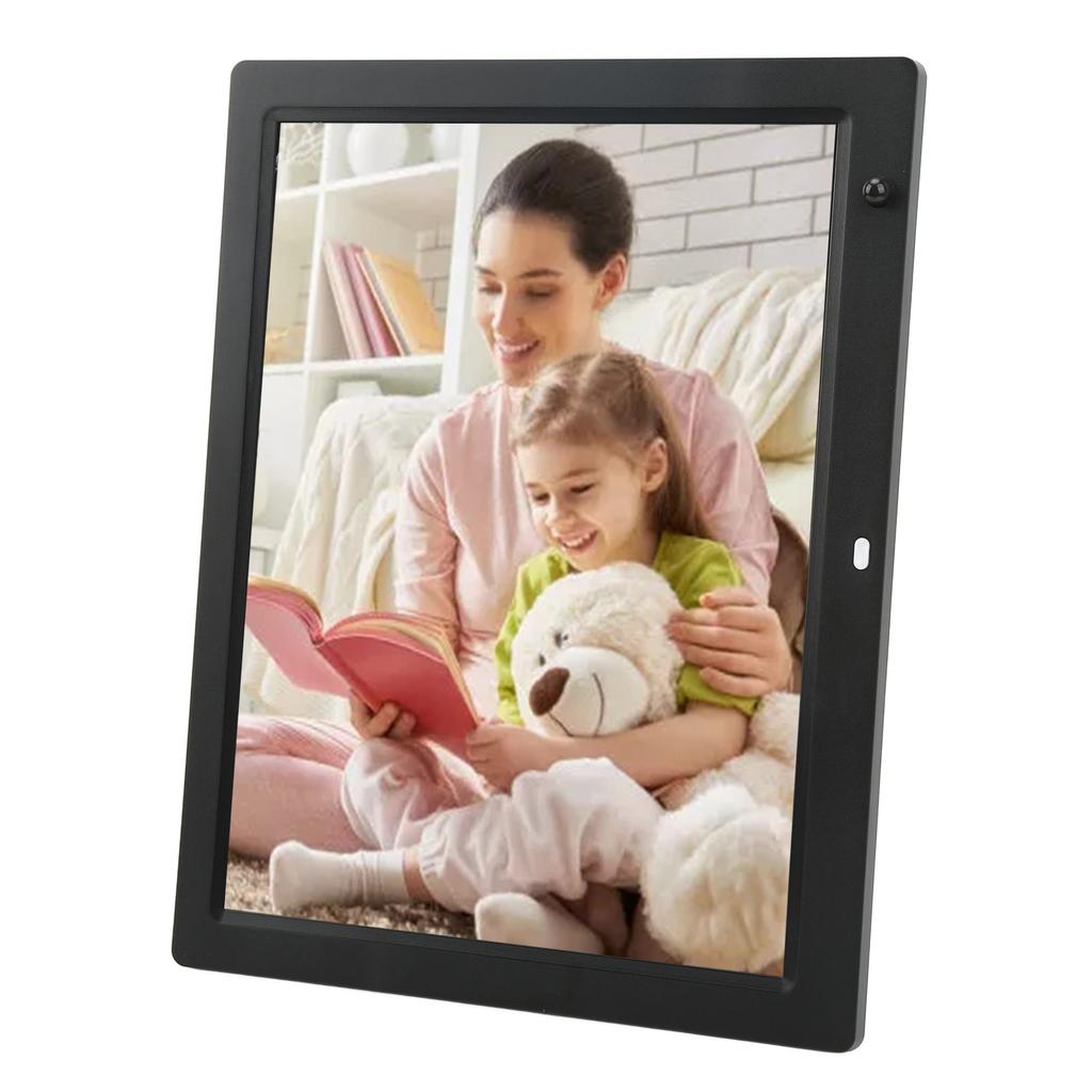14in Digital Photo Frame Human Body Sensing 1080P Multiple Functions Plug and Play Smart Picture