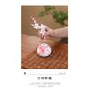Ceramic Hand-molded Plum Blossom Vase Jadeite Porcelain Warm Transparent Decorative Fresh and Delicate Flower Vase Decorative