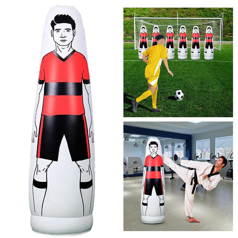 160CM Air Soccer Training Dummy PVC Shield for Adult Lightweight Foldable Family Soccer Practice Football Accessories