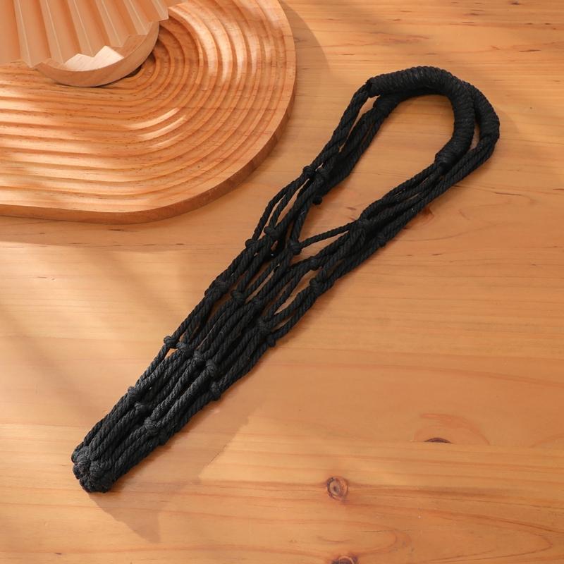 Hand-Woven Bottle Holder Cup Sleeve Handmade Drink Container Sleeve Suitable For Hiking Camping And School