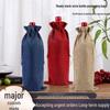 Linen Wine Bottle Bag Set