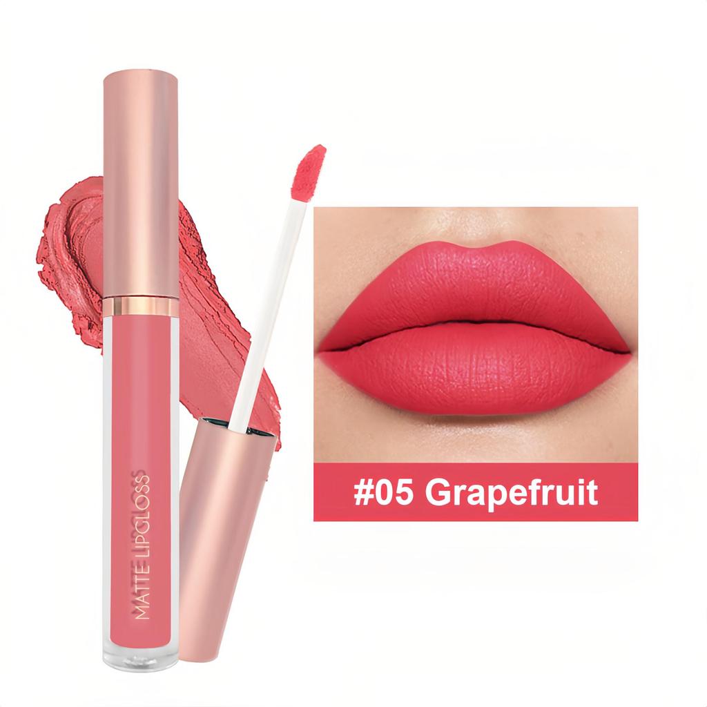 Sexy and Long-lasting Matte Liquid Lipstick Long Lasting Non Transfer Nude & Dark Shades 12 Colors Waterproof Lip Gloss Women's Beauty