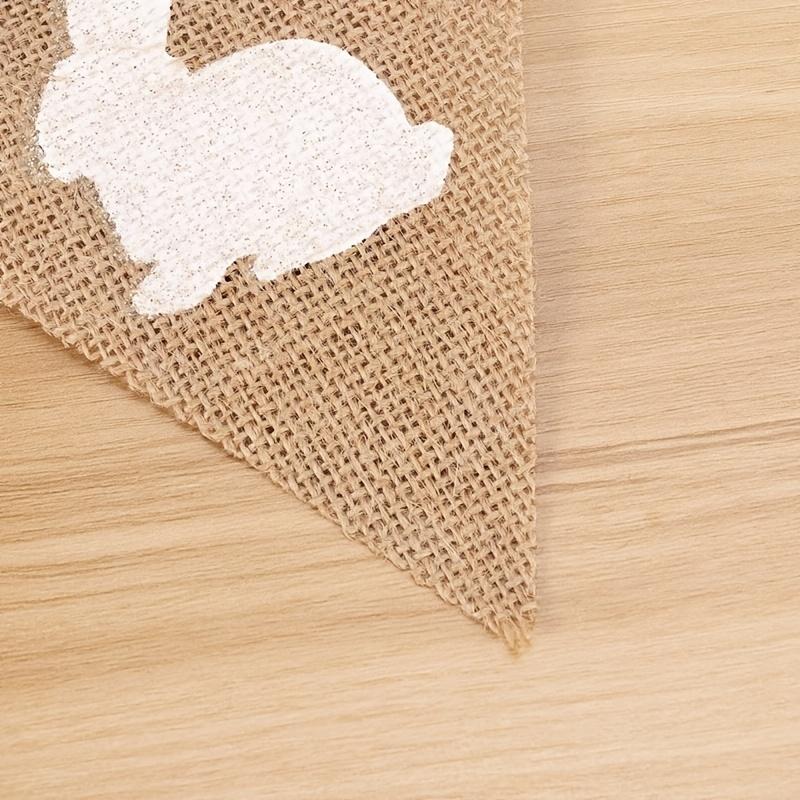 Rabbit Holiday Party Decoration Pull Flag Pennant 7pcs