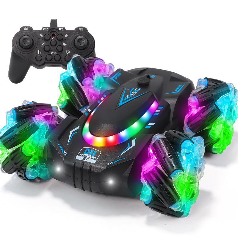 Gesture Sensing Remote Control Car Light Music Children's Gift Toys Four-wheel Drive Drift Spray Stunt Double-sided Car