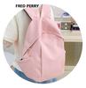 Creamy Yellow Large Capacity Backpack for Junior High and College Girls
