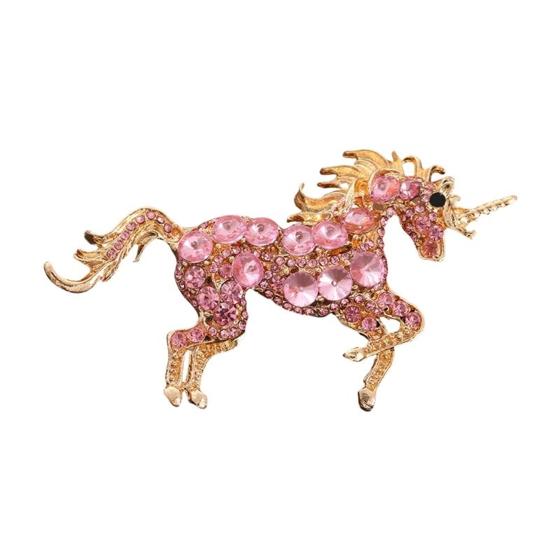 Elegant Unicorns Brooch For Women Portable Alloy Jewelry Accessory for Daily Wear and Special Occasions