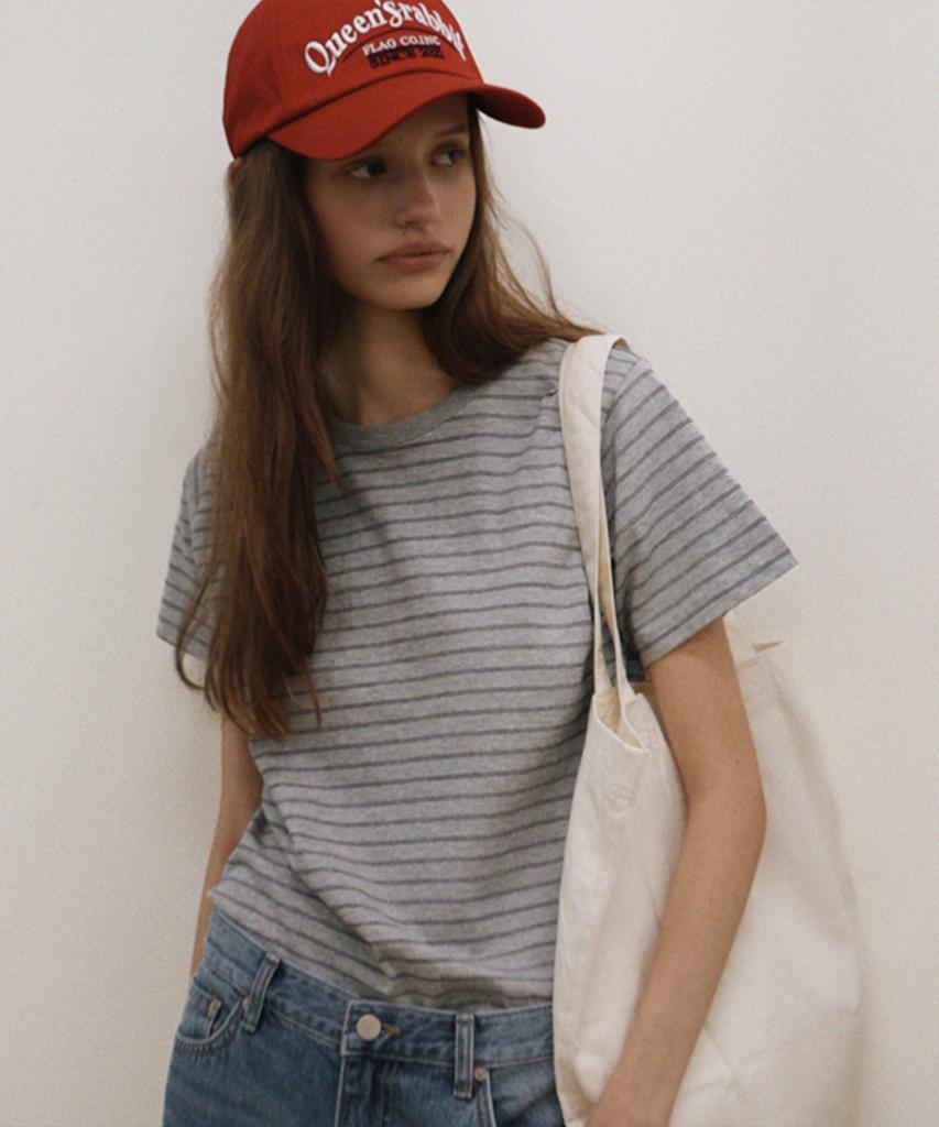 Kwinseulaebis Qsrb Cotton Chino Lettering Baseball Cap