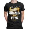 Unisex Unisexs Vintage 1976 50 Year Old Music T Shirt 50th Birthday 100 Cotton Clothing Funny Short Sleeve Tee Shirt TShirt