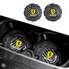 2PCS Carbon Fiber Car Water Cup Non-Slip Pad Coaster For Ferrari Roma 488 Spider SF90 LaFerrari Portofino F8 Styling Accessories MQ5