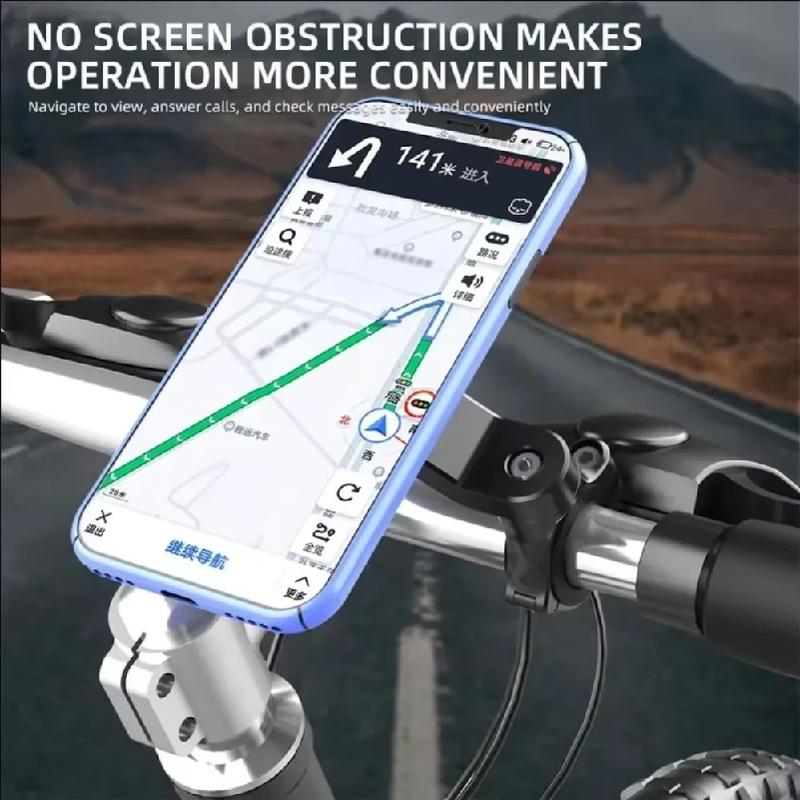 Motorcycle Bike Phone Holder Stand Bicycle Mobile Mount Non-slip Cycling,Phone Bracket Vibration Damper