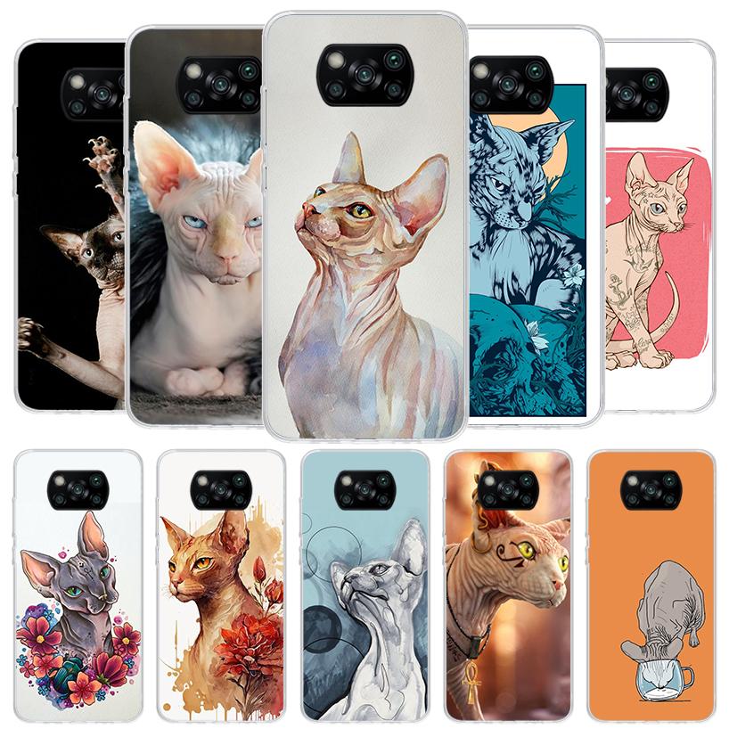 Lavaza Sphynx Sphinx Cat Cover Phone Case For Xiaomi Poco F7 Ultra X7 X6 X5 Pro M7 Redmi 15C 15 13C 13 12C 12 10C 10 9A 9C 9T 9