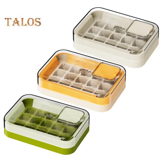 Ice Cube Tray with Lid 15 Cubes Ice Grid Easy-Release Silicone Bottom Stackable Ice Trays for Freezer