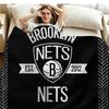 Brooklyn Nets Logo Print Flannel Blanket High Quality Warm Comfortable Cover for All Seasons Perfect for Gifts Home Decor