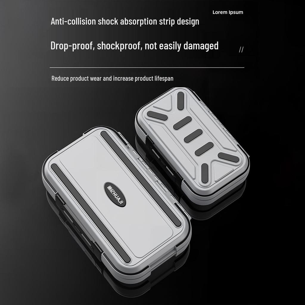 Tragbare Mehrzweck-Angelkasten mit Haken, Schnüren und Ködern