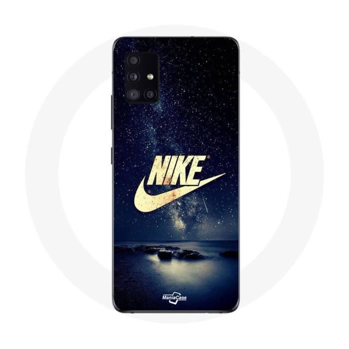 Coque Maniacase pour Samsung Galaxy A51 4G nike logo doré nuit étoilé