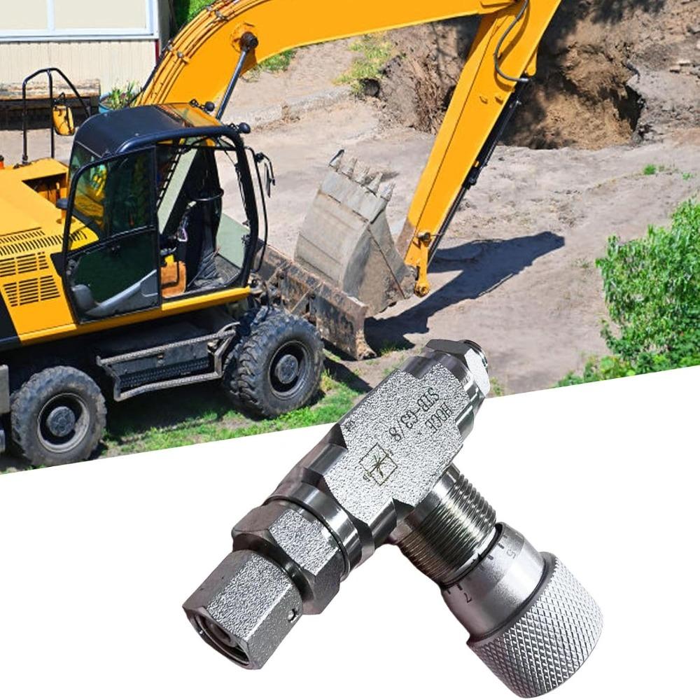 M14 Thread Connector Hydraulic Flow Control Valve Mini Excavator Valve For 1-2 Ton Mini Excavator